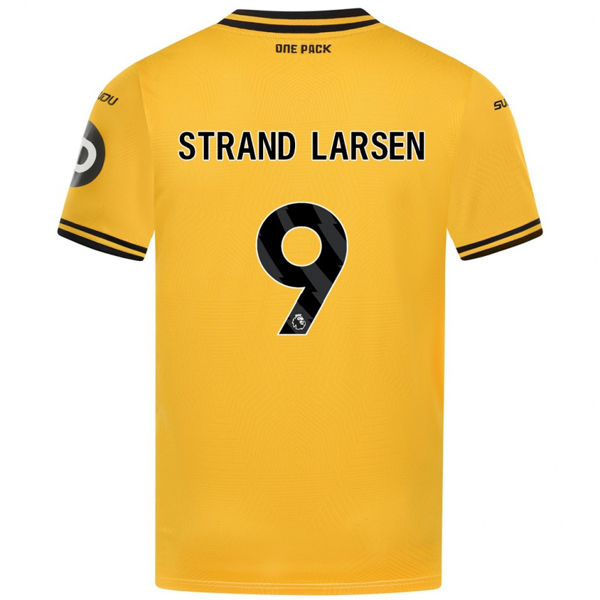 Enfant Football Maillot Jørgen Strand Larsen #9 Jaune Tenues Domicile 2024/25 Canada