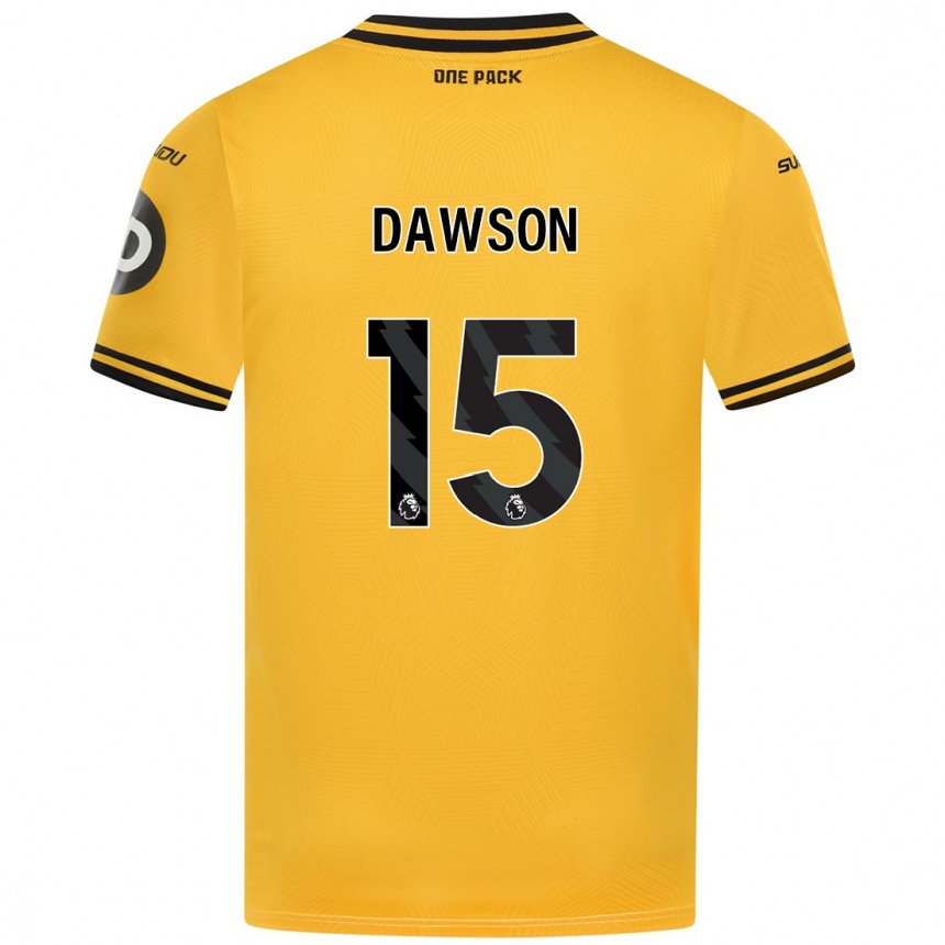 Enfant Football Maillot Craig Dawson #15 Jaune Tenues Domicile 2024/25 Canada