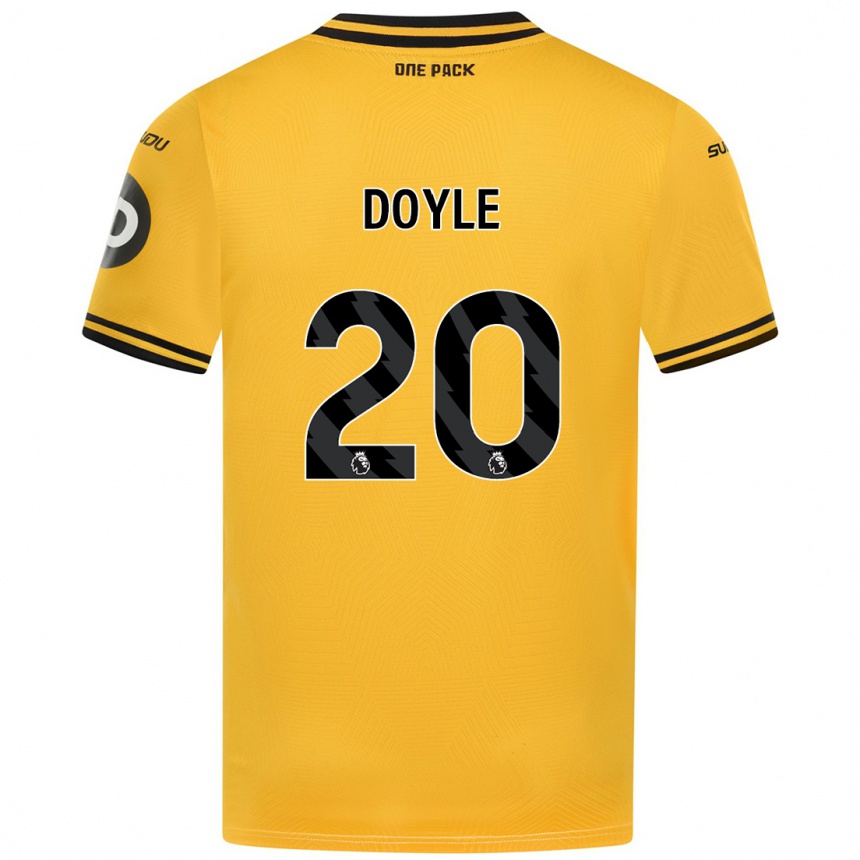 Kids Football Tommy Doyle #20 Yellow Home Jersey 2024/25 T-Shirt Canada