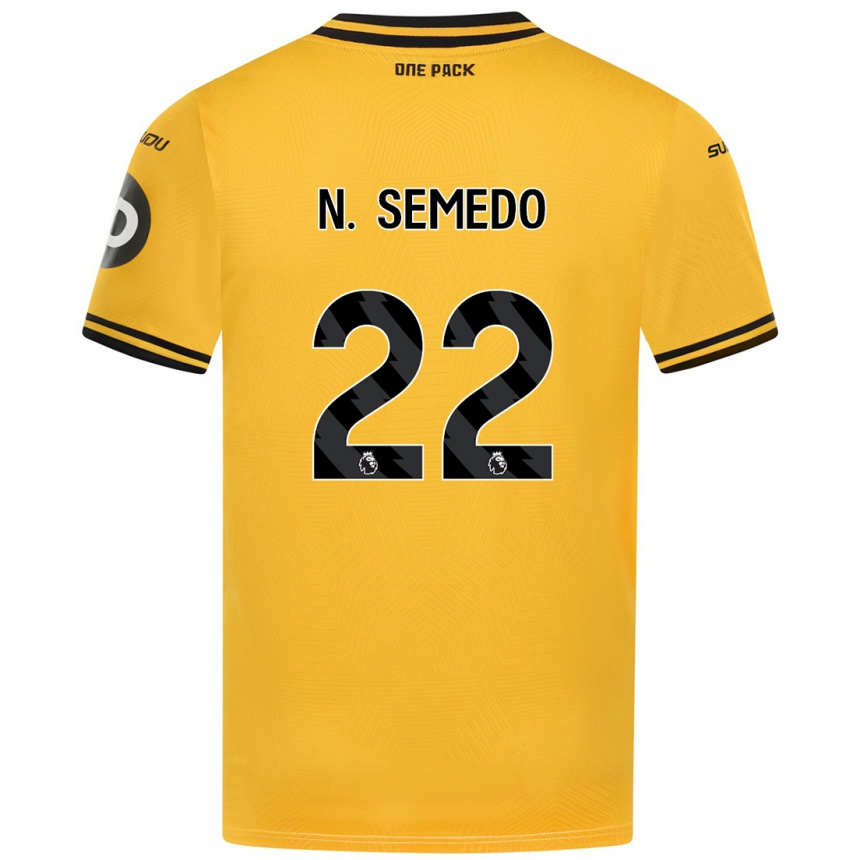 Enfant Football Maillot Nélson Semedo #22 Jaune Tenues Domicile 2024/25 Canada