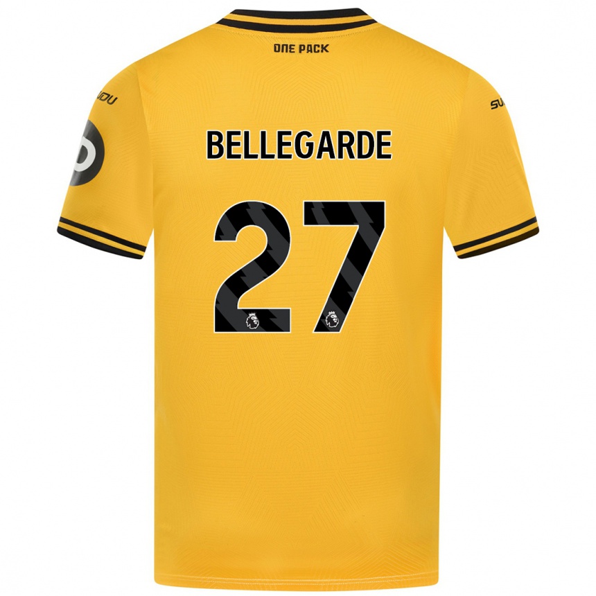 Enfant Football Maillot Jean-Ricner Bellegarde #27 Jaune Tenues Domicile 2024/25 Canada