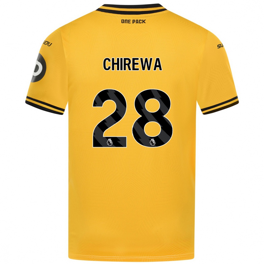 Kids Football Tawanda Chirewa #28 Yellow Home Jersey 2024/25 T-Shirt Canada