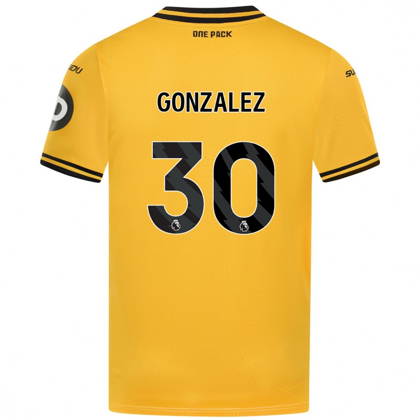 Enfant Football Maillot Enso González #30 Jaune Tenues Domicile 2024/25 Canada