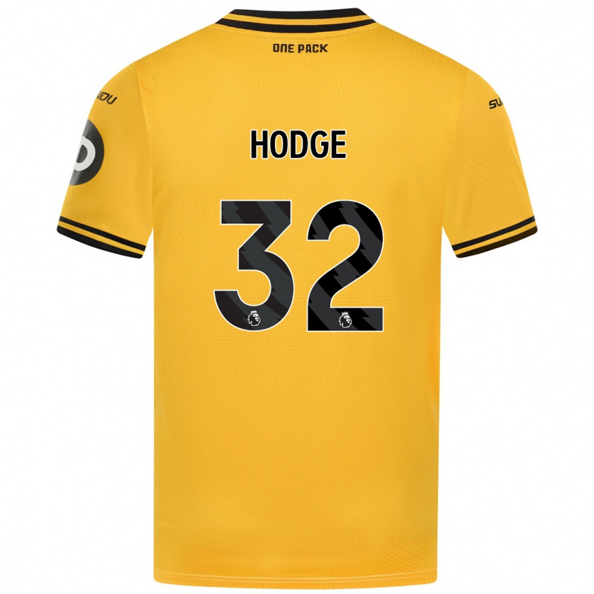 Enfant Football Maillot Joe Hodge #32 Jaune Tenues Domicile 2024/25 Canada