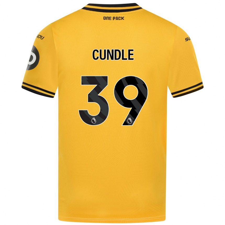 Enfant Football Maillot Luke Cundle #39 Jaune Tenues Domicile 2024/25 Canada