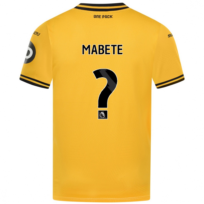 Enfant Football Maillot Filozofe Mabete #0 Jaune Tenues Domicile 2024/25 Canada