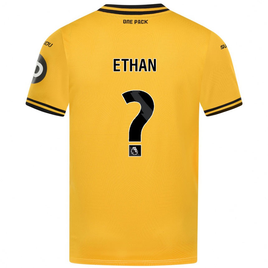 Enfant Football Maillot Ethan Mcleod #0 Jaune Tenues Domicile 2024/25 Canada