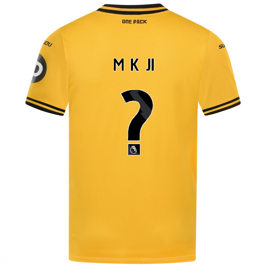 Kids Football Min-Kyu Ji #0 Yellow Home Jersey 2024/25 T-Shirt Canada