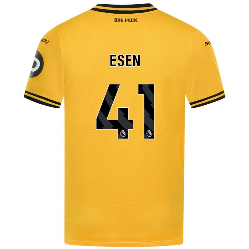 Kids Football Josh Esen #41 Yellow Home Jersey 2024/25 T-Shirt Canada