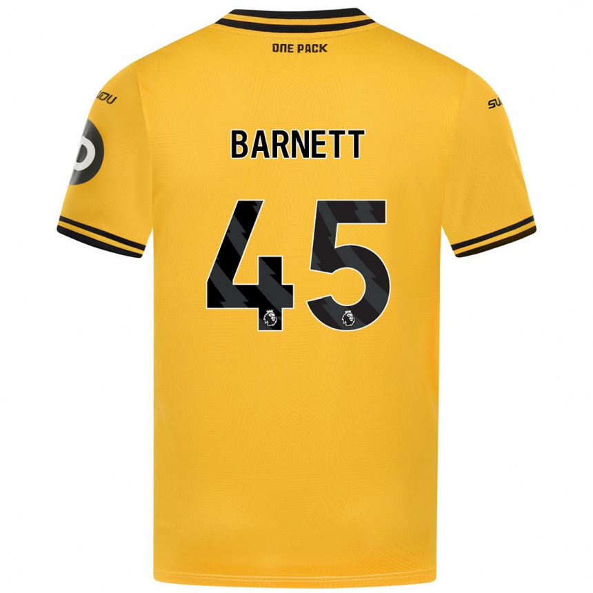 Enfant Football Maillot Ty Barnett #45 Jaune Tenues Domicile 2024/25 Canada