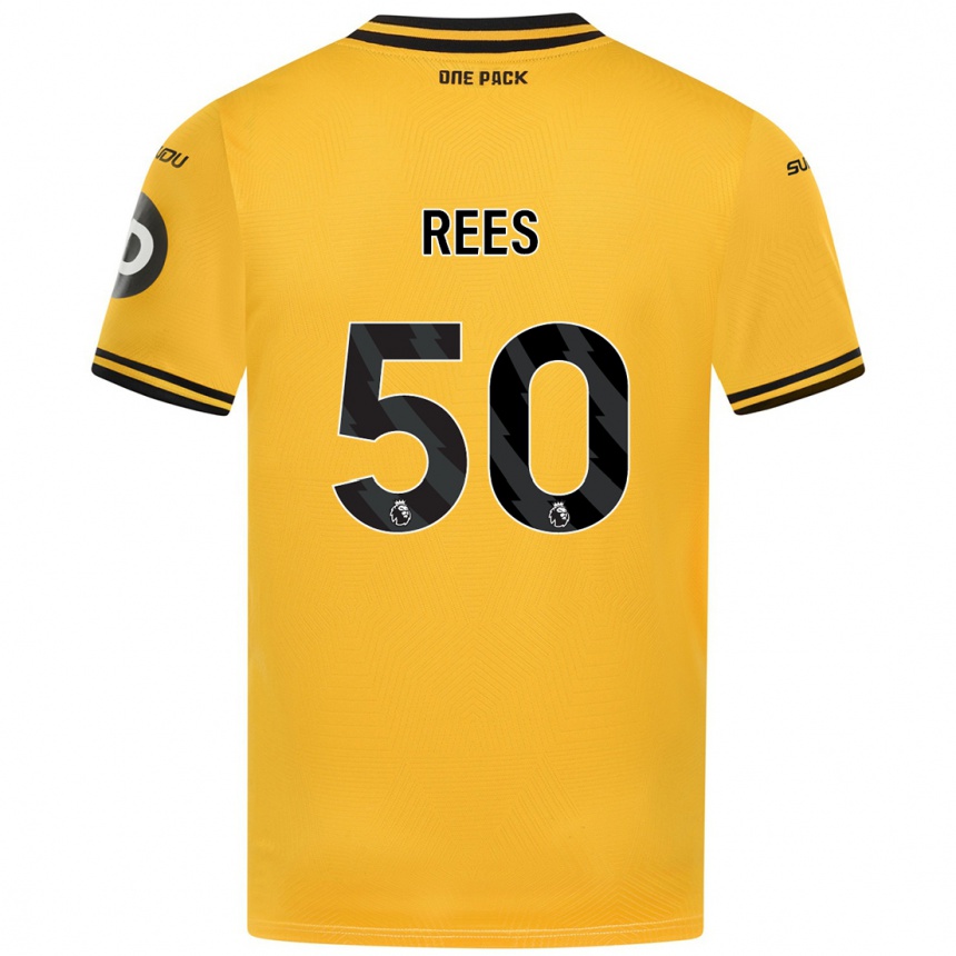 Kids Football Mason Rees #50 Yellow Home Jersey 2024/25 T-Shirt Canada