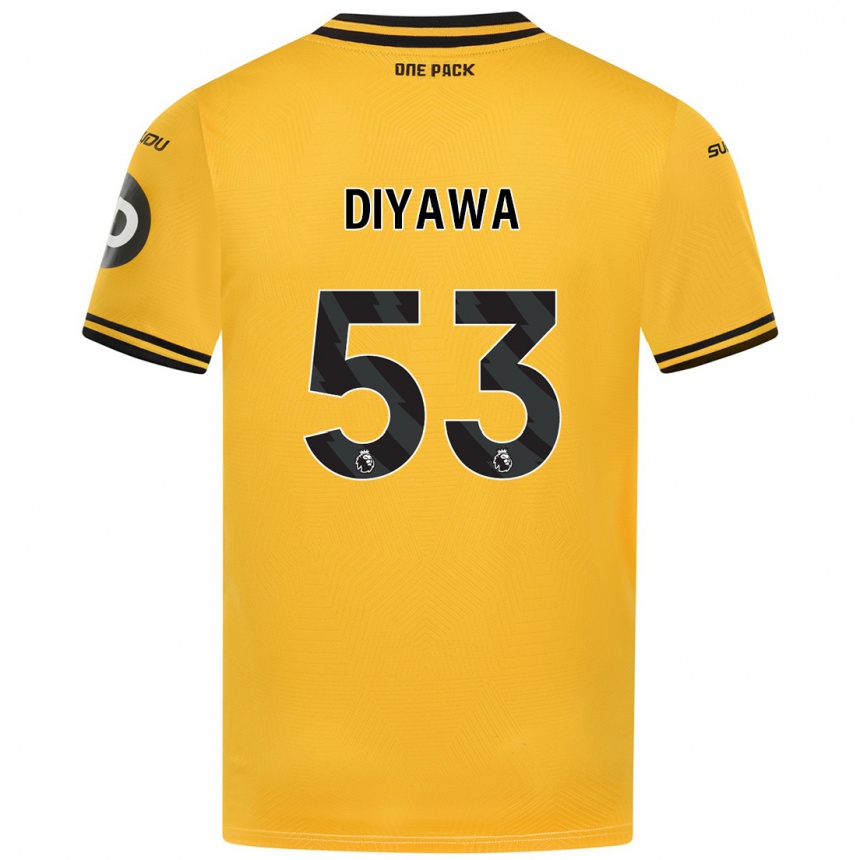 Enfant Football Maillot Aaron Keto-Diyawa #53 Jaune Tenues Domicile 2024/25 Canada