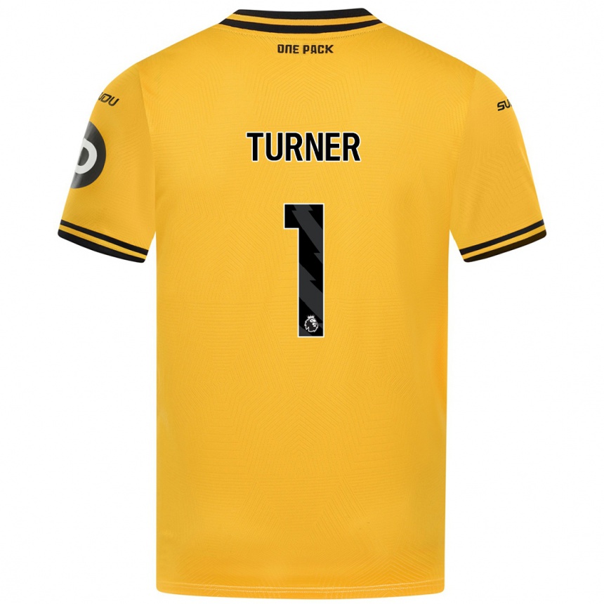 Kids Football Shannon Turner #1 Yellow Home Jersey 2024/25 T-Shirt Canada