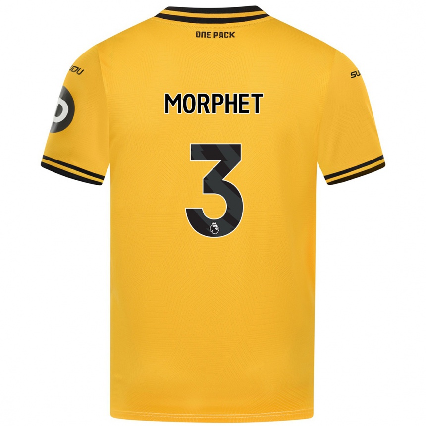 Enfant Football Maillot Anna Morphet #3 Jaune Tenues Domicile 2024/25 Canada