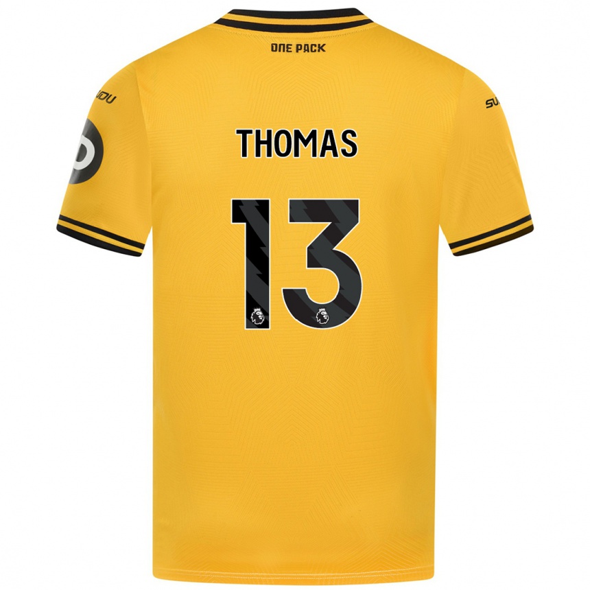 Enfant Football Maillot Bec Thomas #13 Jaune Tenues Domicile 2024/25 Canada