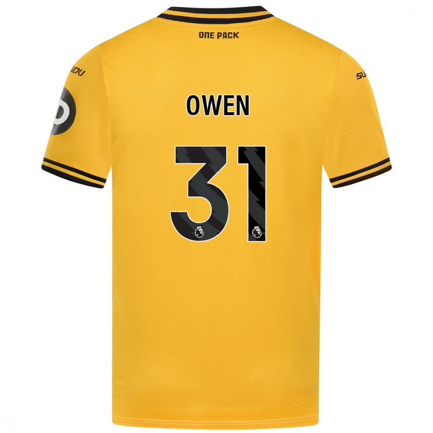 Enfant Football Maillot Skye Owen #31 Jaune Tenues Domicile 2024/25 Canada