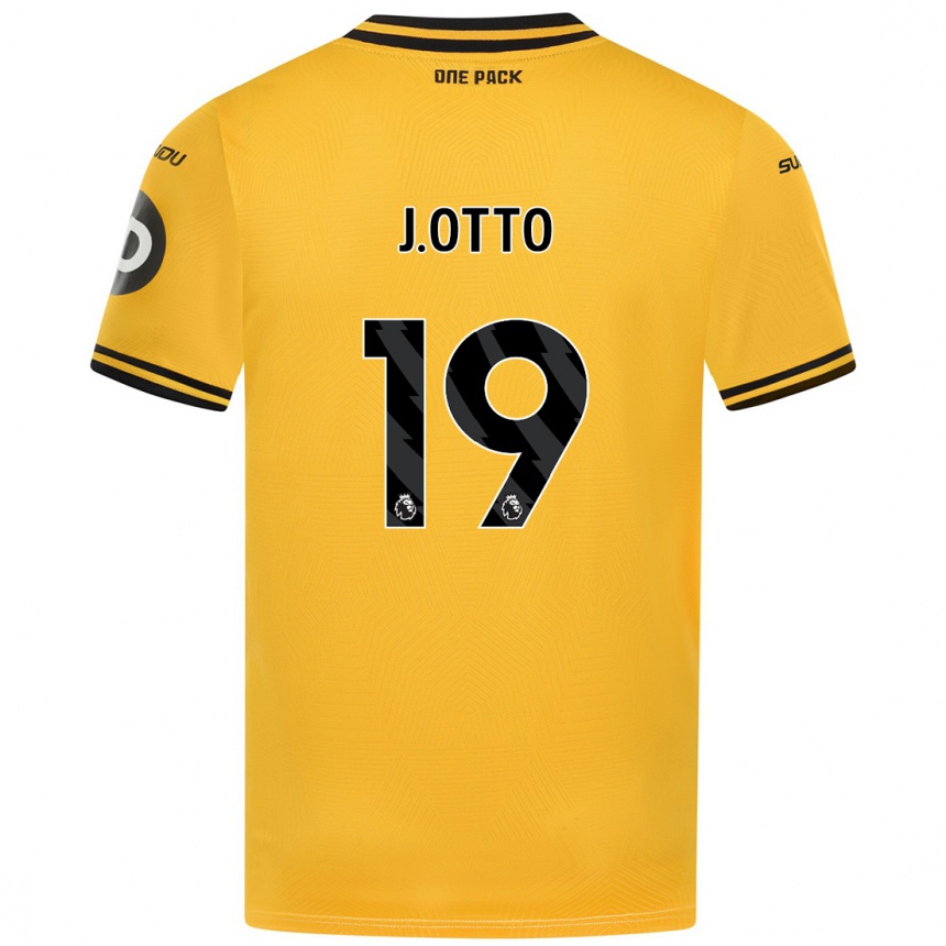 Kids Football Jonny Otto #19 Yellow Home Jersey 2024/25 T-Shirt Canada