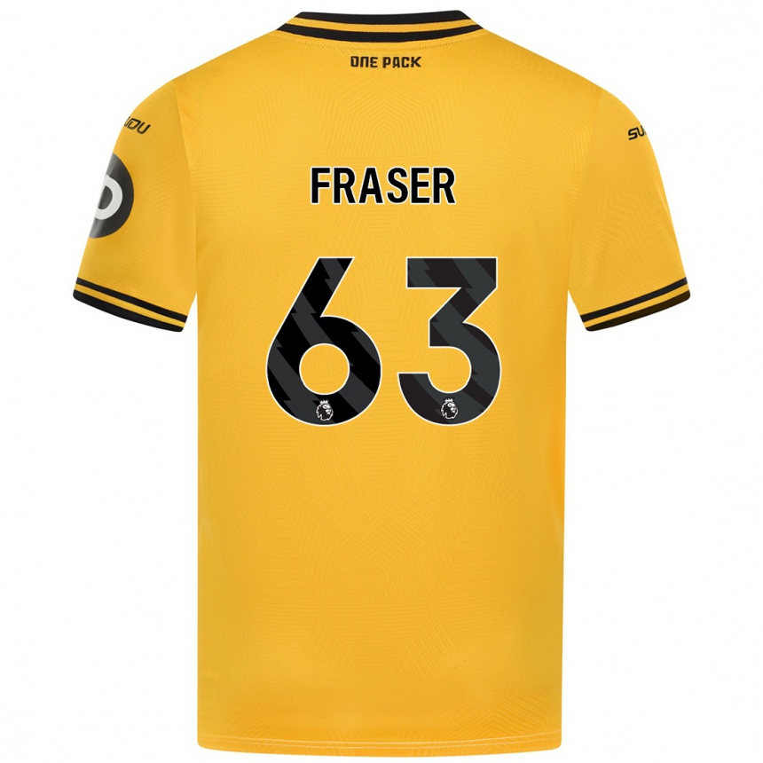 Enfant Football Maillot Nathan Fraser #63 Jaune Tenues Domicile 2024/25 Canada