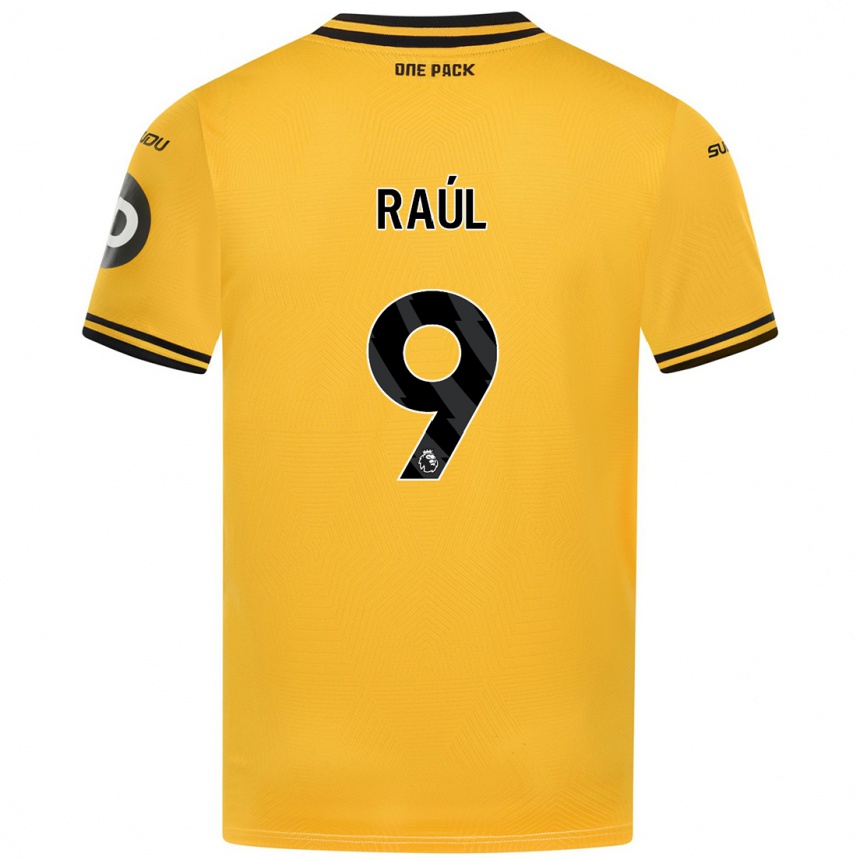 Enfant Football Maillot Raul Jimenez #9 Jaune Tenues Domicile 2024/25 Canada