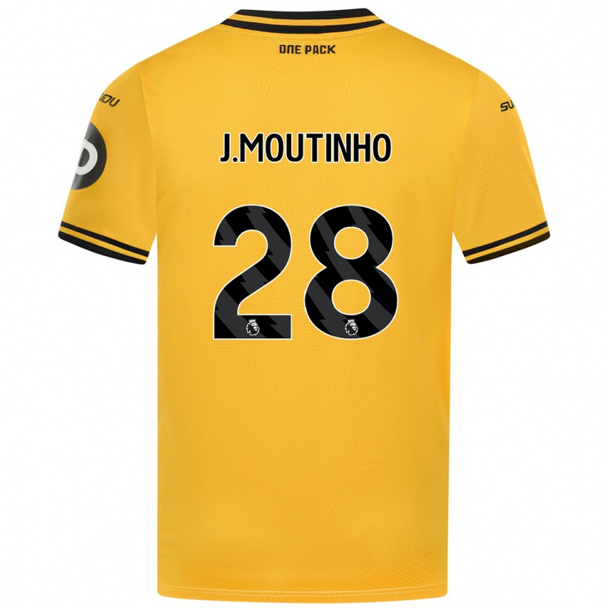 Enfant Football Maillot Joao Moutinho #28 Jaune Tenues Domicile 2024/25 Canada