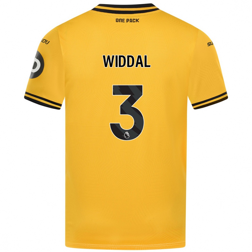 Enfant Football Maillot Natalie Widdal #3 Jaune Tenues Domicile 2024/25 Canada