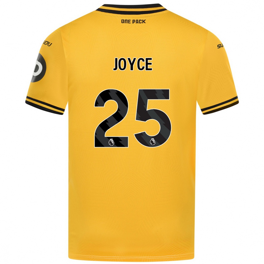 Enfant Football Maillot Leonie Joyce #25 Jaune Tenues Domicile 2024/25 Canada