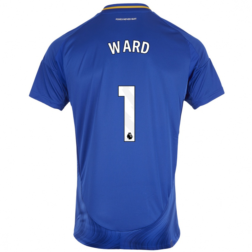 Kids Football Danny Ward #1 Blue White Home Jersey 2024/25 T-Shirt Canada