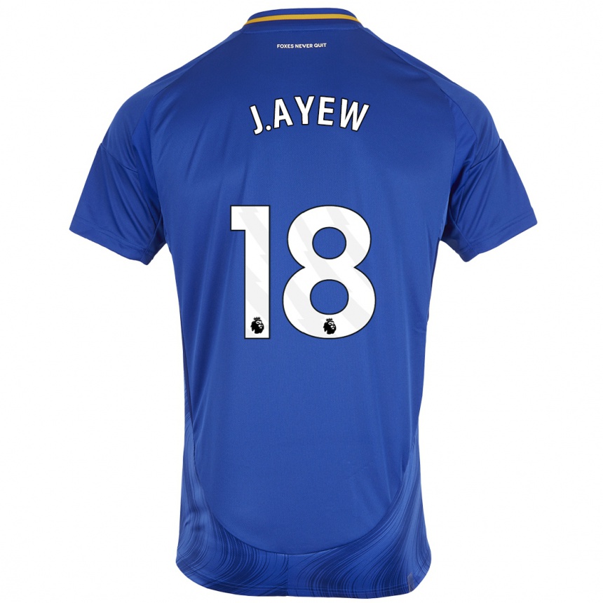 Enfant Football Maillot Ayew #18 Bleu Blanc Tenues Domicile 2024/25 Canada