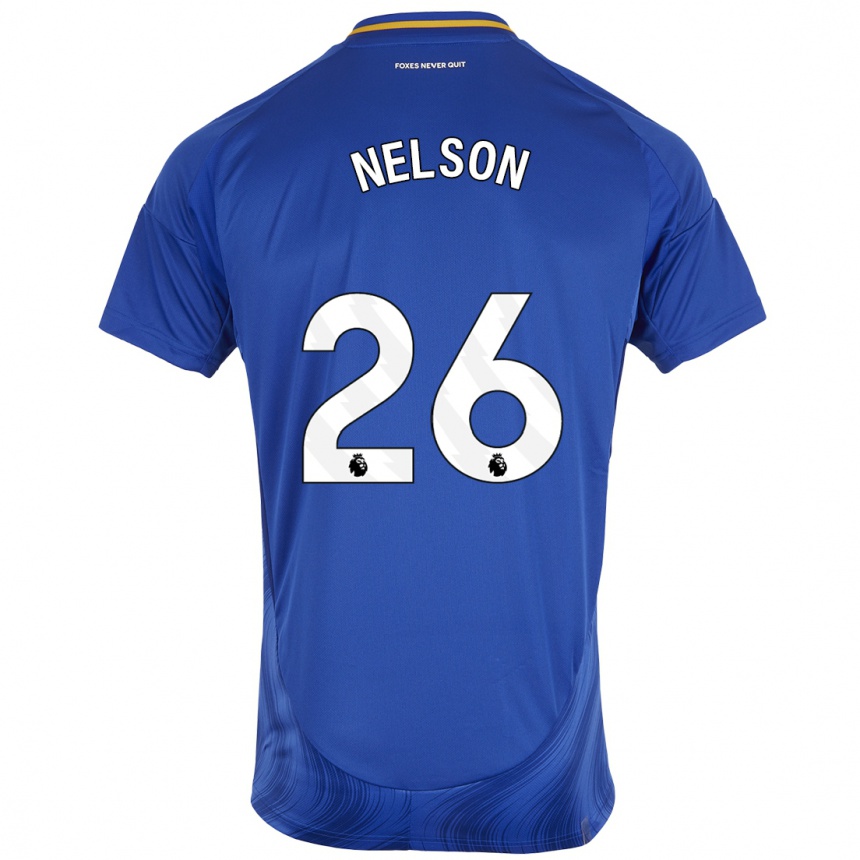 Kids Football Ben Nelson #26 Blue White Home Jersey 2024/25 T-Shirt Canada