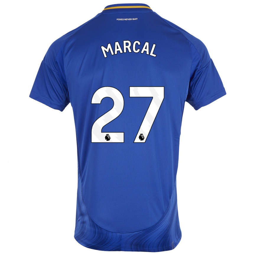 Enfant Football Maillot Wanya Marçal #27 Bleu Blanc Tenues Domicile 2024/25 Canada