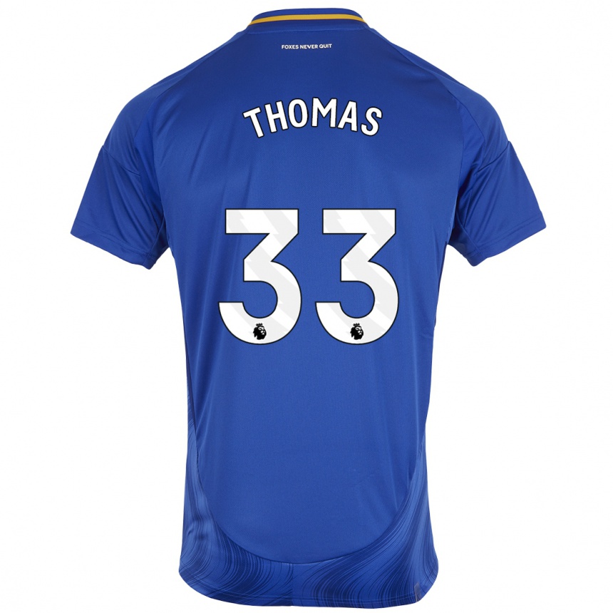 Kids Football Luke Thomas #33 Blue White Home Jersey 2024/25 T-Shirt Canada