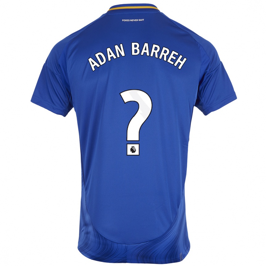 Enfant Football Maillot Hassan Adan Barreh #0 Bleu Blanc Tenues Domicile 2024/25 Canada