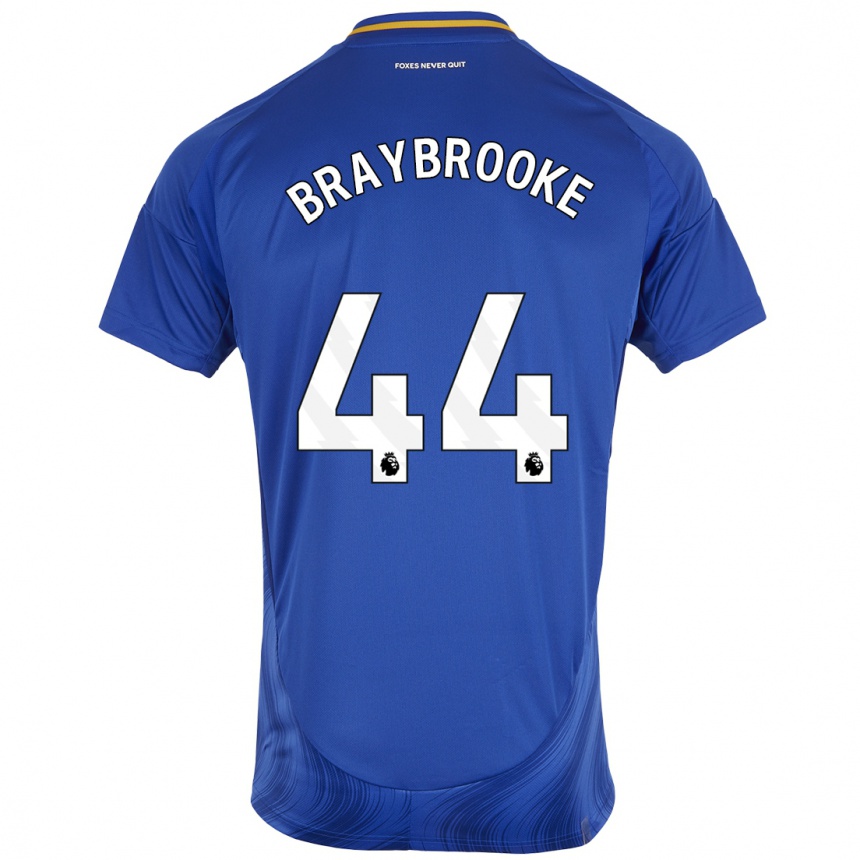 Enfant Football Maillot Sammy Braybrooke #44 Bleu Blanc Tenues Domicile 2024/25 Canada