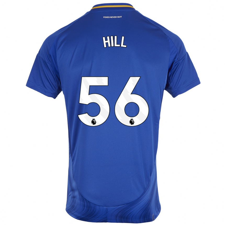 Kids Football Deniche Hill #56 Blue White Home Jersey 2024/25 T-Shirt Canada