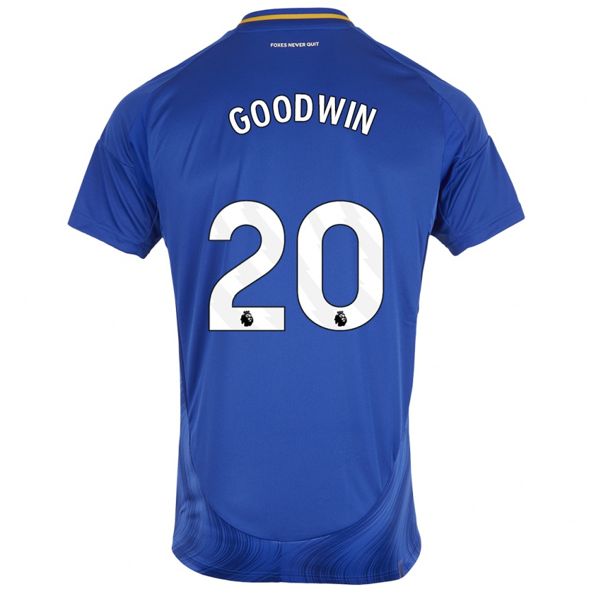 Enfant Football Maillot Missy Goodwin #20 Bleu Blanc Tenues Domicile 2024/25 Canada