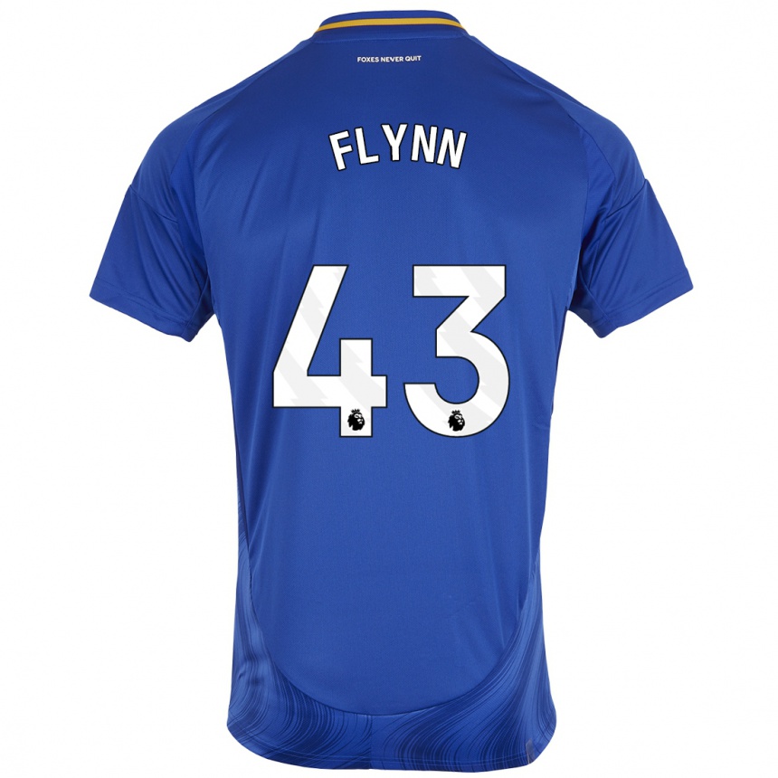 Kids Football Shane Flynn #43 Blue White Home Jersey 2024/25 T-Shirt Canada