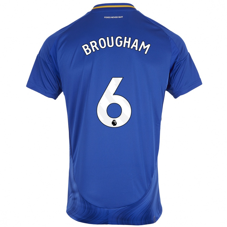 Kids Football Georgia Brougham #6 Blue White Home Jersey 2024/25 T-Shirt Canada