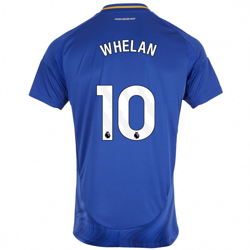 Kids Football Aileen Whelan #10 Blue White Home Jersey 2024/25 T-Shirt Canada