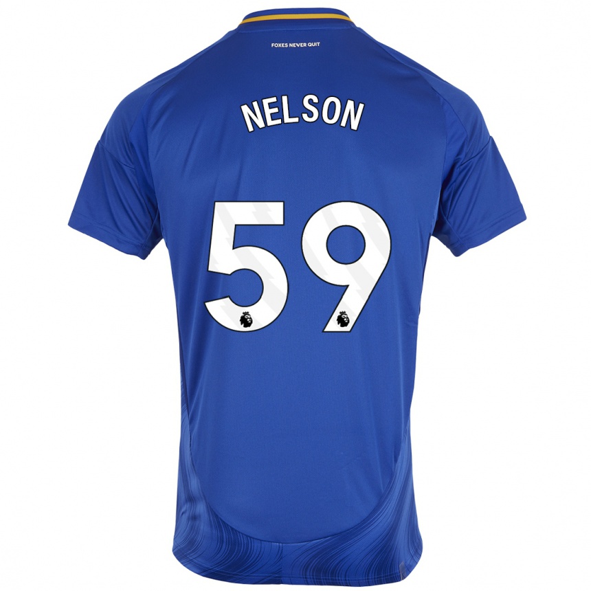 Kids Football Ronny Nelson #59 Blue White Home Jersey 2024/25 T-Shirt Canada