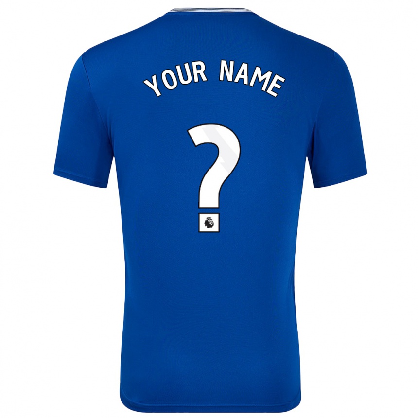 Enfant Football Maillot Votre Nom #0 Bleu Avec Tenues Domicile 2024/25 Canada