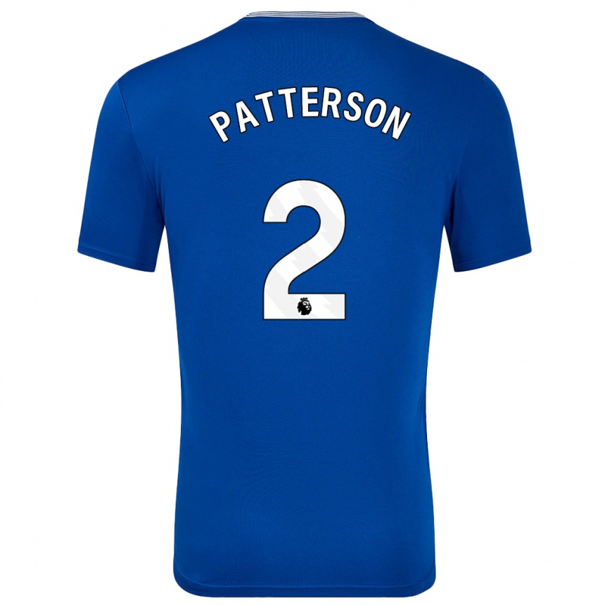 Kids Football Nathan Patterson #2 Blue With Home Jersey 2024/25 T-Shirt Canada