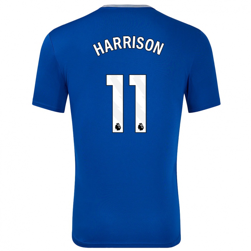 Kids Football Jack Harrison #11 Blue With Home Jersey 2024/25 T-Shirt Canada