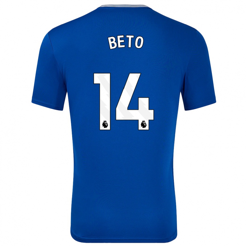 Enfant Football Maillot Beto #14 Bleu Avec Tenues Domicile 2024/25 Canada