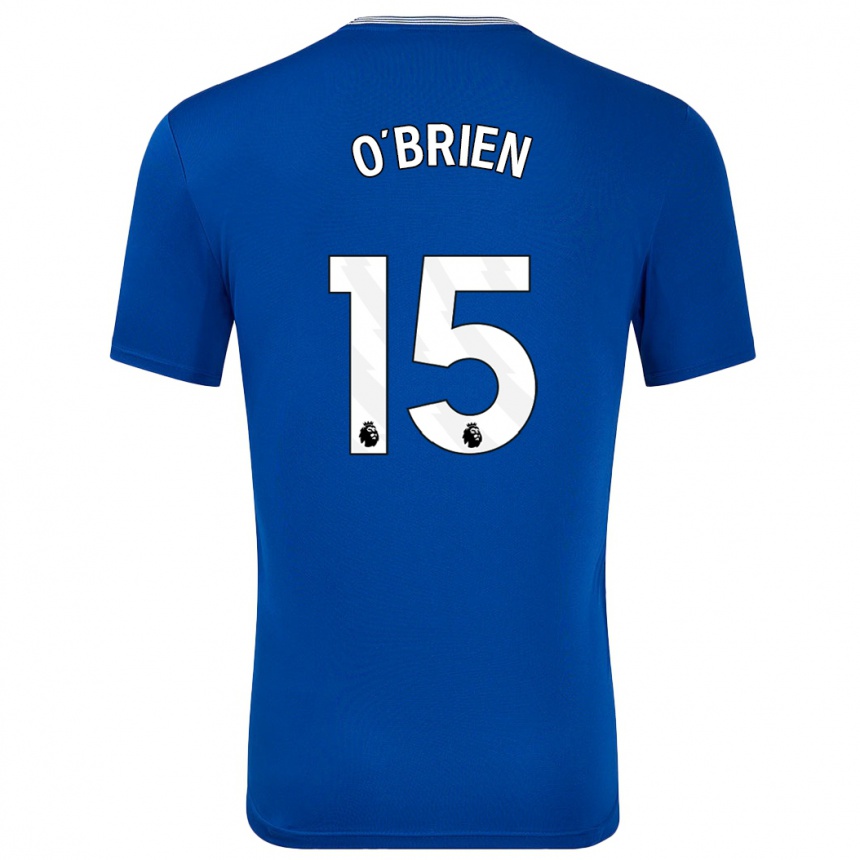 Enfant Football Maillot Jake O'brien #15 Bleu Avec Tenues Domicile 2024/25 Canada