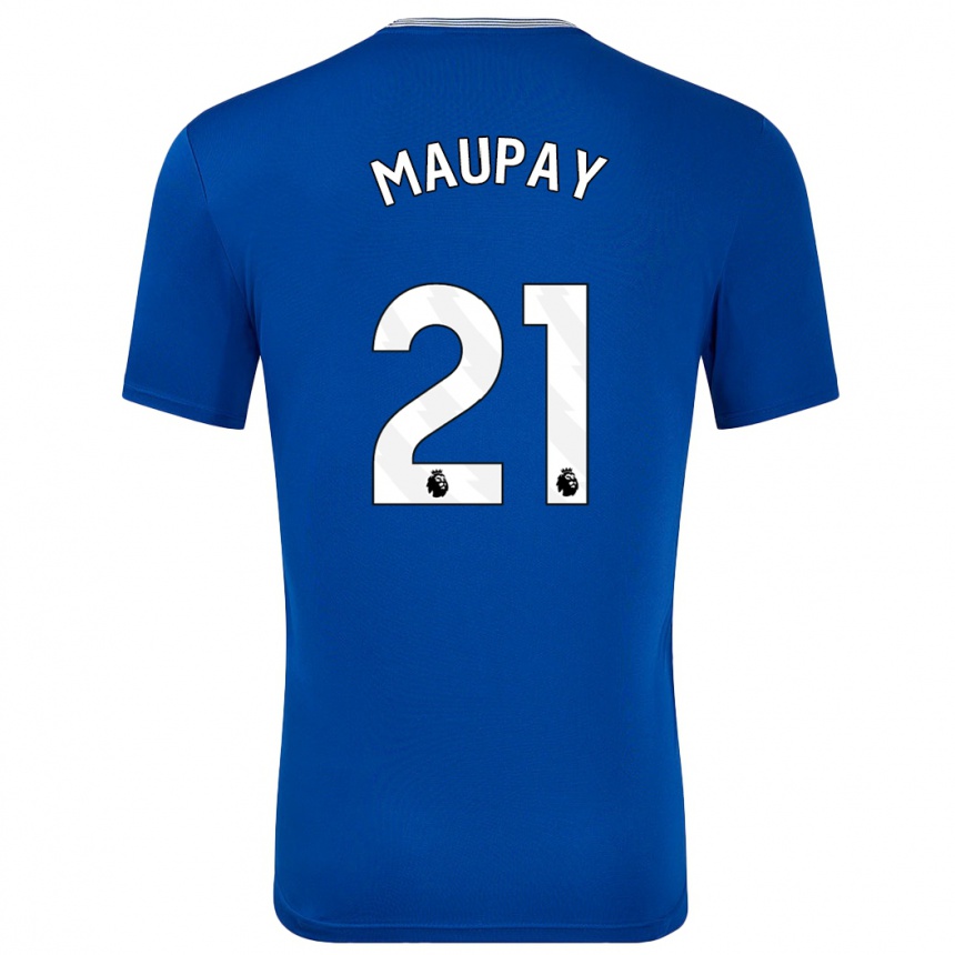 Kids Football Neal Maupay #21 Blue With Home Jersey 2024/25 T-Shirt Canada