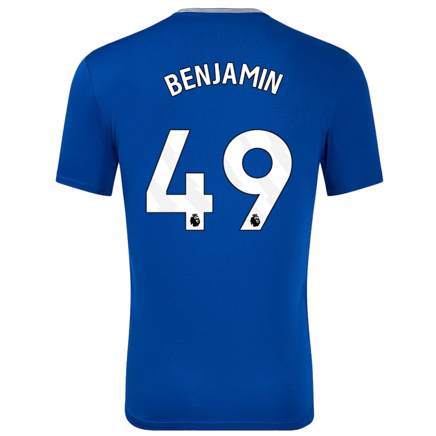 Enfant Football Maillot Omari Benjamin #49 Bleu Avec Tenues Domicile 2024/25 Canada