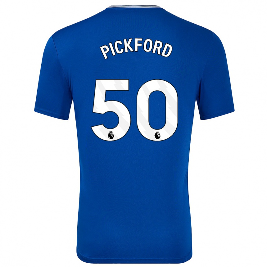 Enfant Football Maillot George Pickford #50 Bleu Avec Tenues Domicile 2024/25 Canada