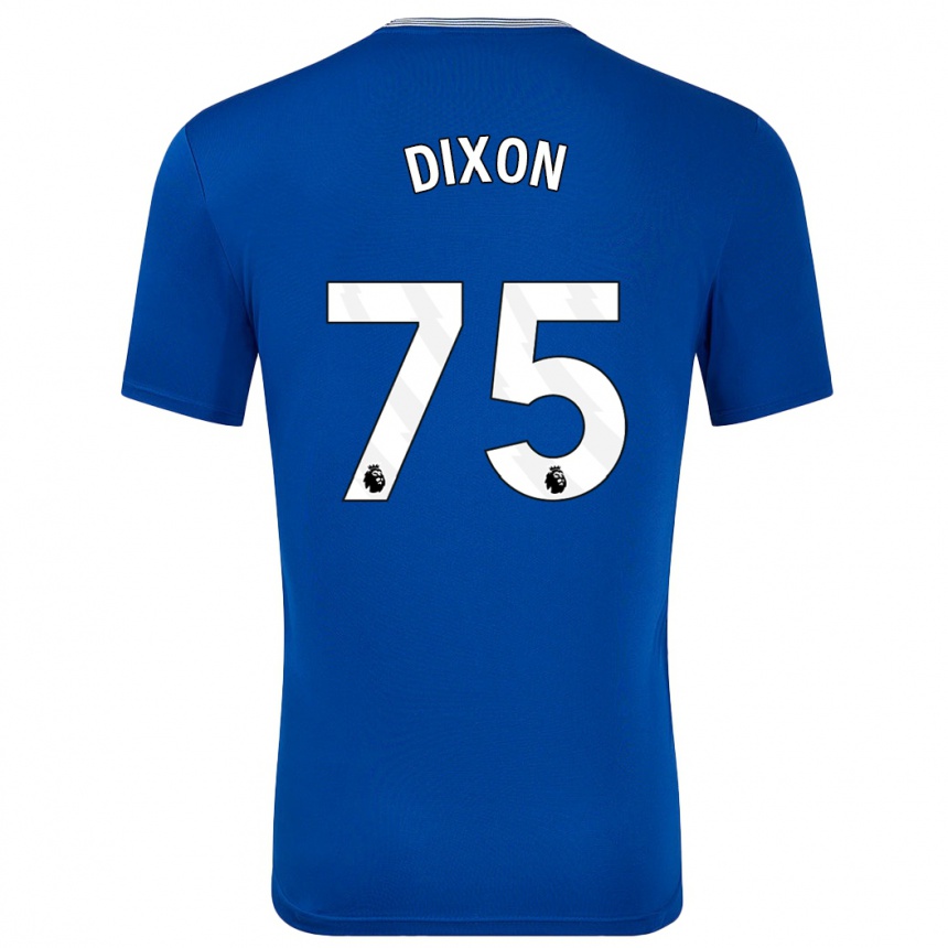 Kids Football Roman Dixon #75 Blue With Home Jersey 2024/25 T-Shirt Canada