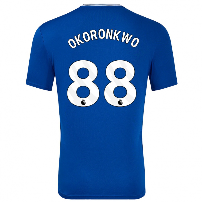 Enfant Football Maillot Francis Okoronkwo #88 Bleu Avec Tenues Domicile 2024/25 Canada