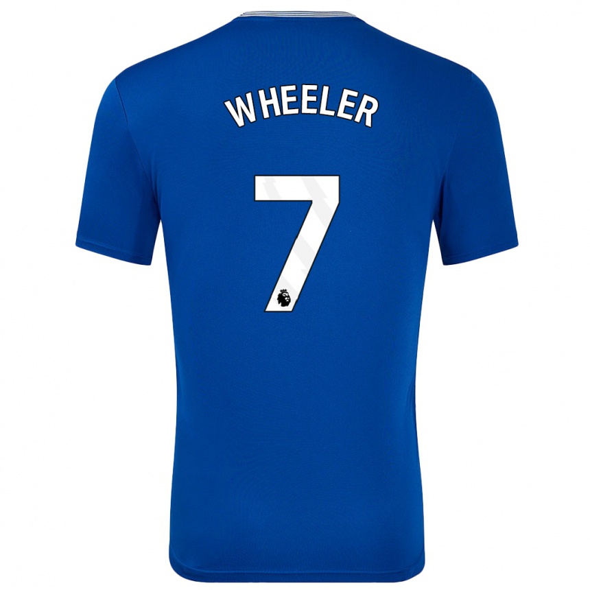 Kids Football Clare Wheeler #7 Blue With Home Jersey 2024/25 T-Shirt Canada